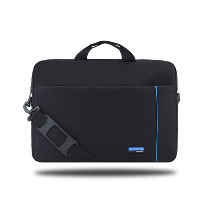 Classone BND700M WTXpro Su Geçirmez Kumaş WorkStation4 15.6 inch Laptop, Notebook Çantası-Siyah/Mavi