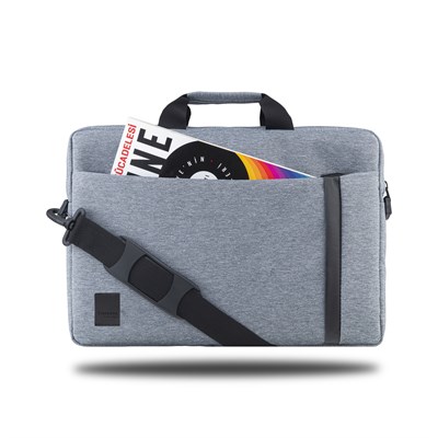 Classone BND804 Worklife WTXpro Su Geçirmez Kumaş 15.6 inch Laptop, Notebook Çantası -Gri