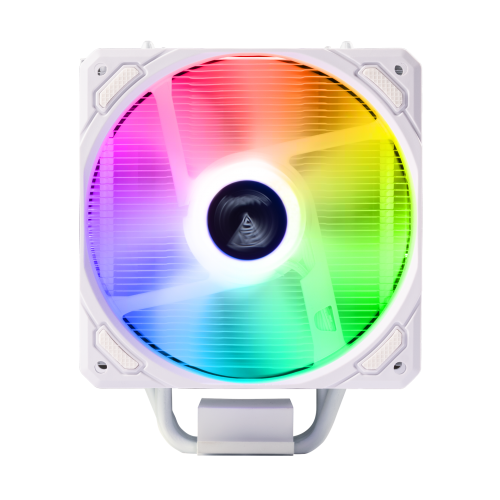 GAMDIAS BOREAS E1-410 WH, White Edition, 120mm, CPU Kule Tipi Hava Soğutma, Doğrudan Temas Teknolojisine Sahip 4 adet Gelişmiş Bakır Isı Borusu (AMD AM4-AM5 ve INTEL Tüm işlemciler ile uyumlu)