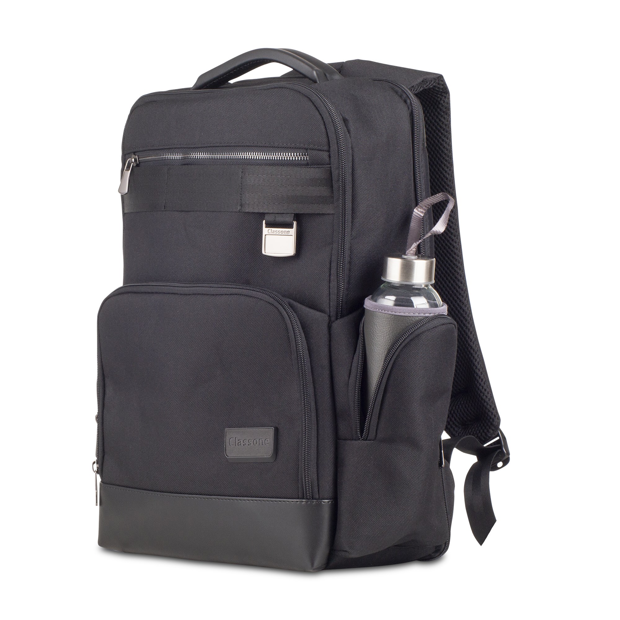 Classone BP-BS500 Business VIP B5 -Serisi 15.6 inch Uyumlu WTX Pro Su Geçirmez Kumaş Laptop Sırt Çantası -Siyah
