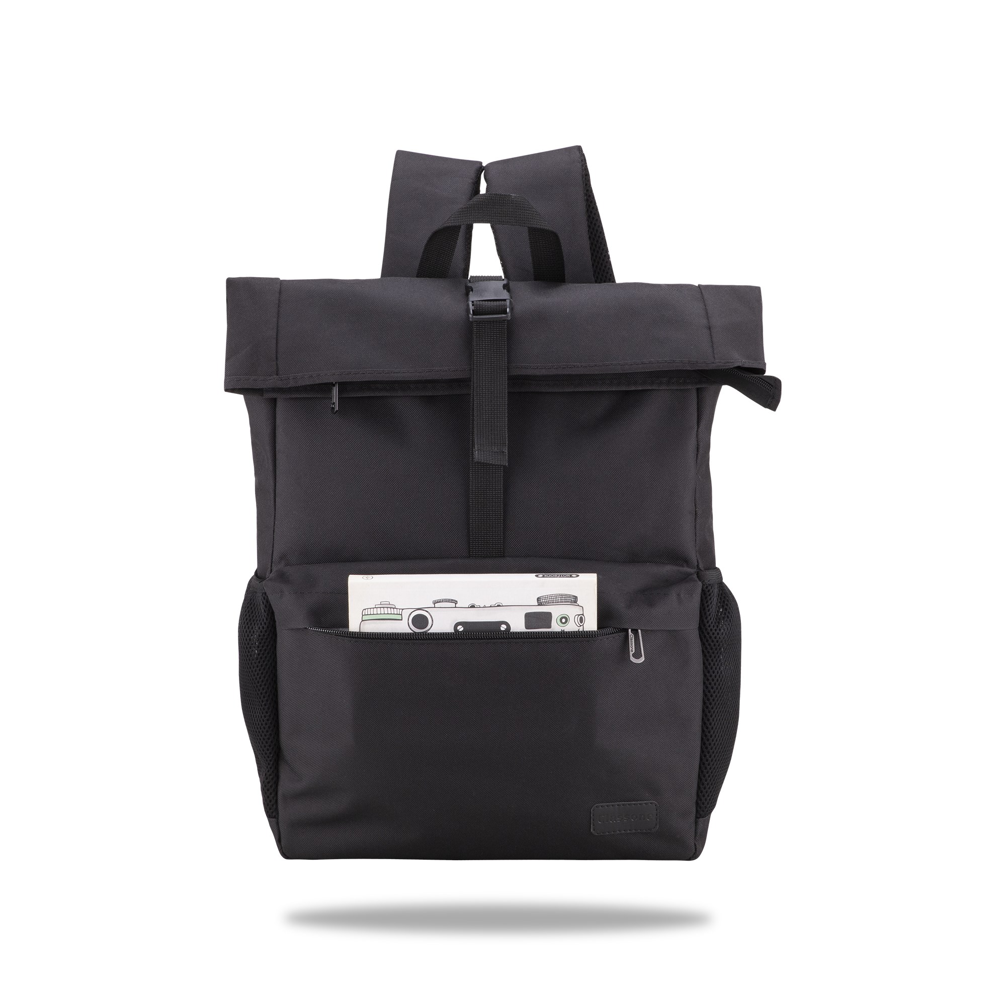 Classone BP-HYB100 Heybe Serisi WTXPro Su geçirmez Kumaş 15.6 inch Uyumlu ,Notebook, Laptop, Macbook Sırt Çantası – Siyah