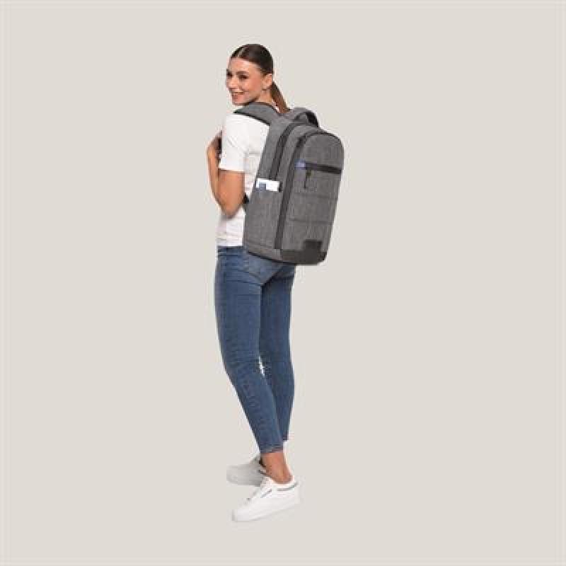 Classone La Spezia Serisi BP-IT604 15.6 inch WTXpro Su Geçirmeaz kumaş, Su Geçirmez Fermuar, Laptop Sırt Çantası –Gri