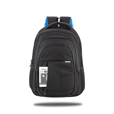Classone Milano Serisi BP-L100-Pro 15.6 inch WTXpro Su Geçirmez Kumaş, Su Geçirmez Fermuar Sırt Çantası – Siyah
