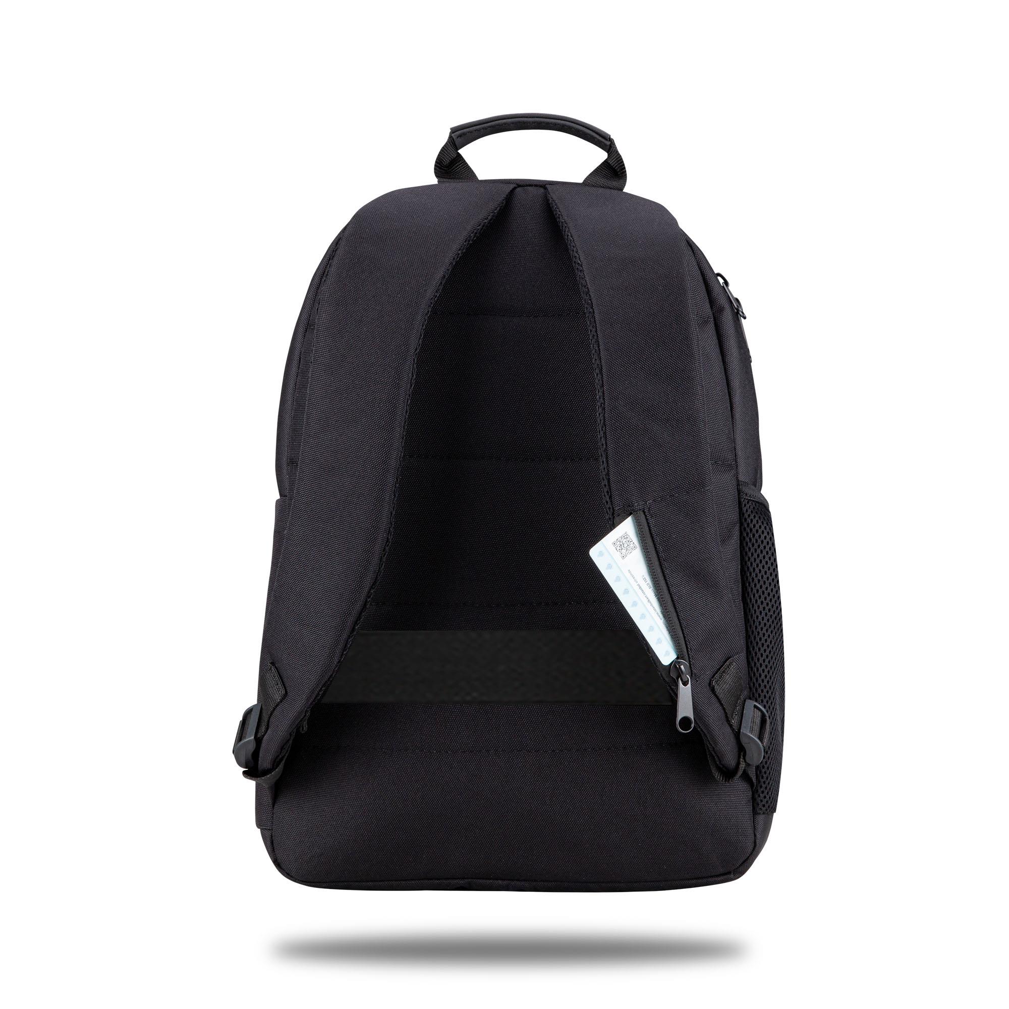 Classone Mila TX100 Serisi 15,6 inch , Su Geçirmez Kumaş ve Su Geçirmez fermuar Notebook, Laptop , Macbook  Sırt Çantası -Siyah