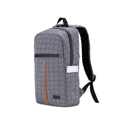 Classone WTX506GT Pro 15.6 inch uyumlu WTXpro Su Geçirmez Kumaş, Su Geçirmez Fermuar, Macbook , Laptop , Notebook Sırt Çantası -Gri/Turuncu