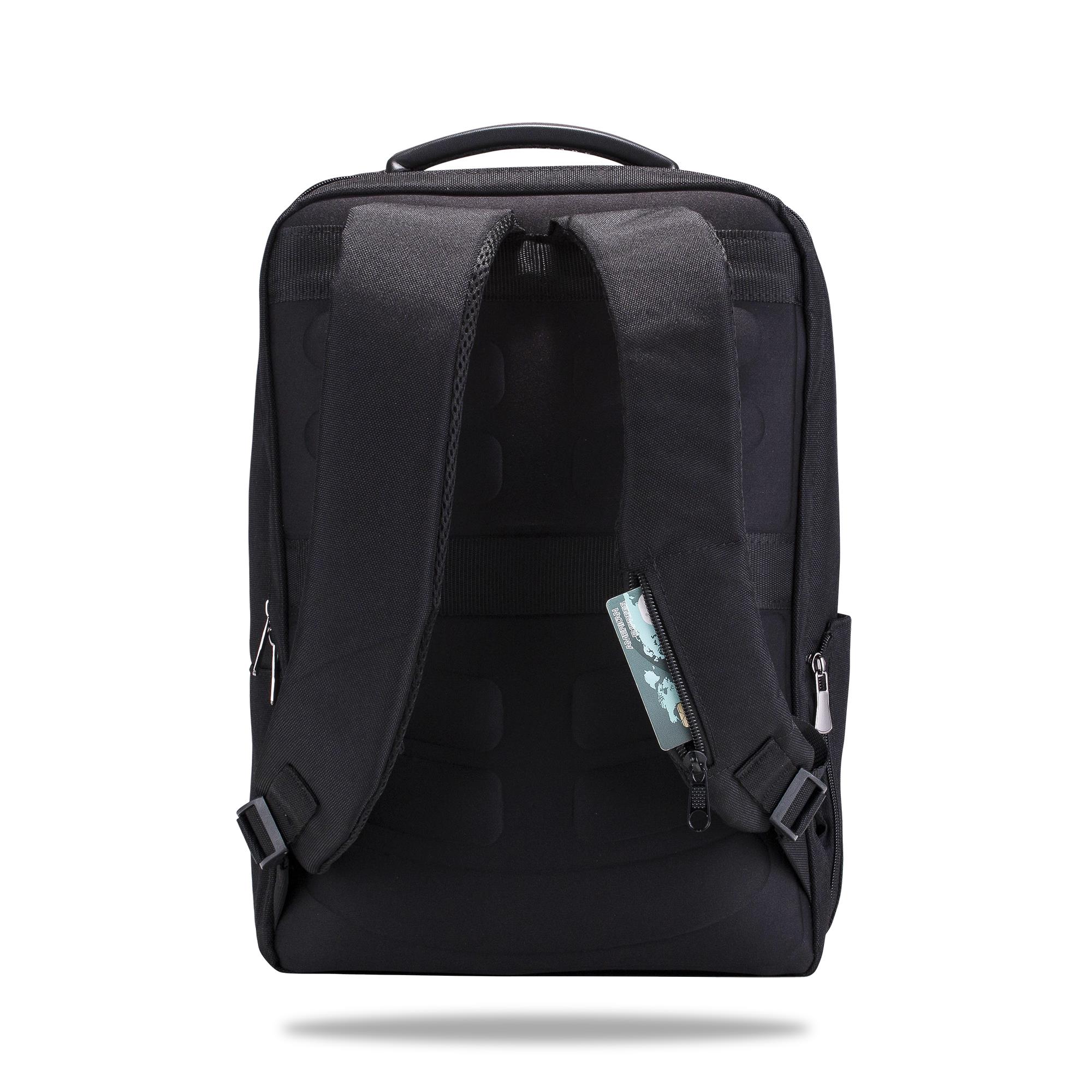 Classone BP-BS200 Business VIP B2 -Serisi 15.6 inch Uyumlu WTX Pro Su Geçirmez Kumaş Laptop Sırt Çantası -Siyah