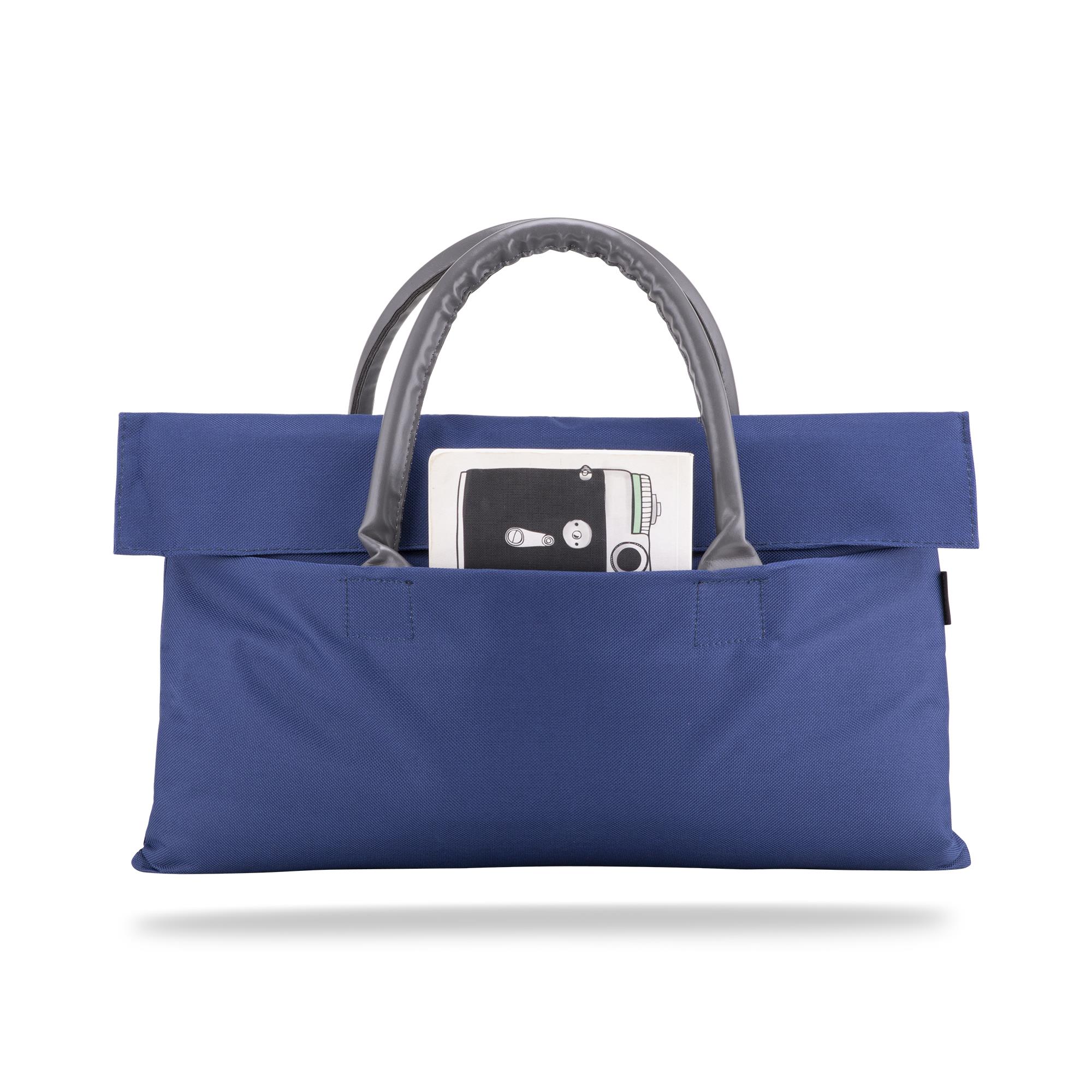 Classone BYN-EL001 WTXPro Su Geçirmez Kumaş 13-14 inch Bayan Laptop El Çantası- Tote Bag – Lacivert