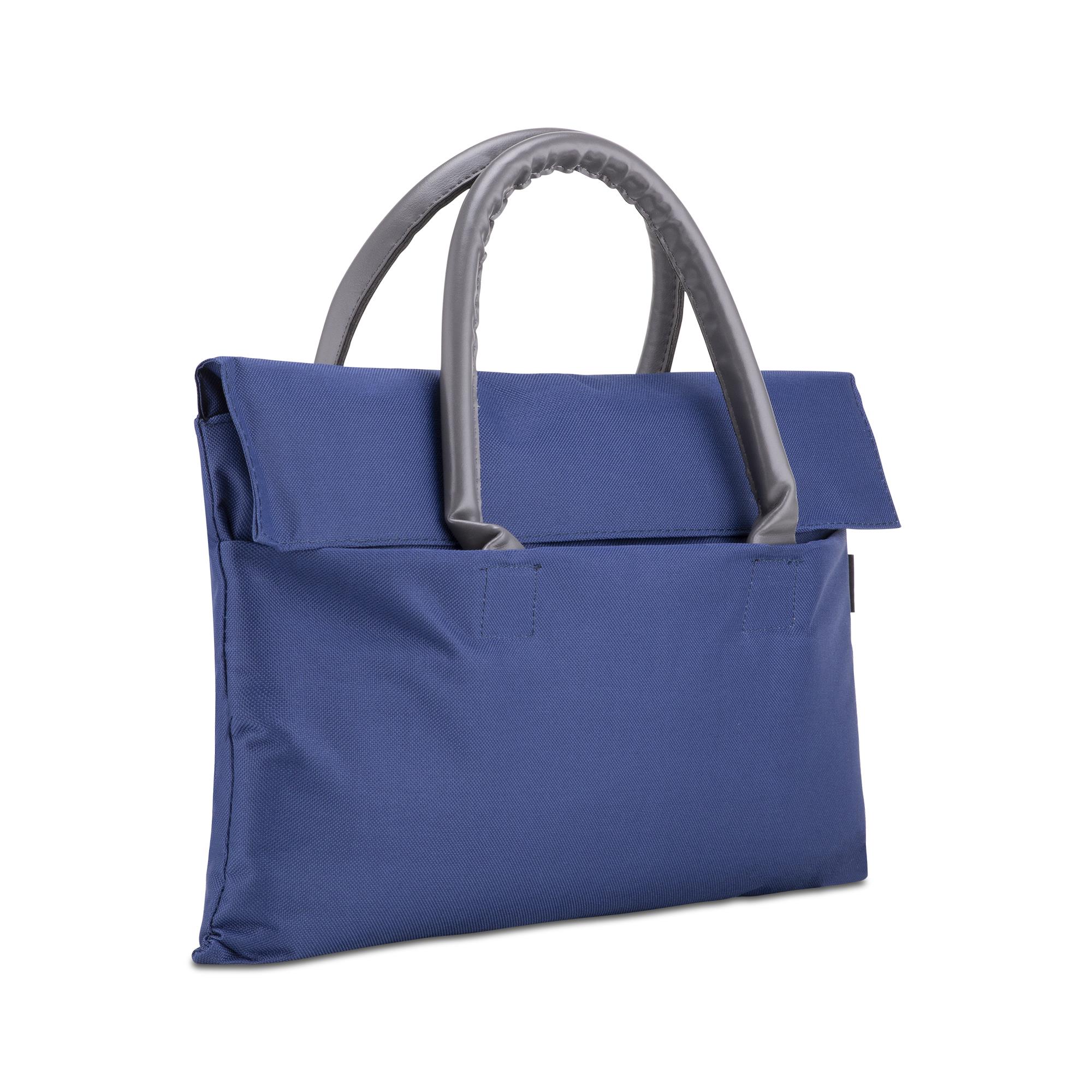 Classone BYN-EL001 WTXPro Su Geçirmez Kumaş 13-14 inch Bayan Laptop El Çantası- Tote Bag – Lacivert