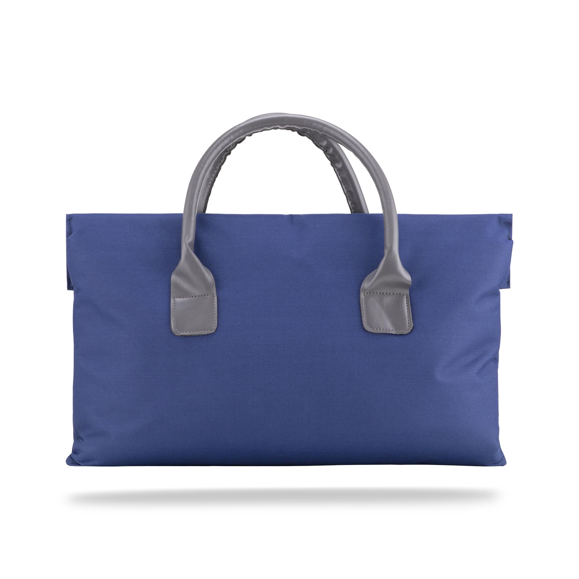 Classone BYN-EL001 WTXPro Su Geçirmez Kumaş 13-14 inch Bayan Laptop El Çantası- Tote Bag – Lacivert