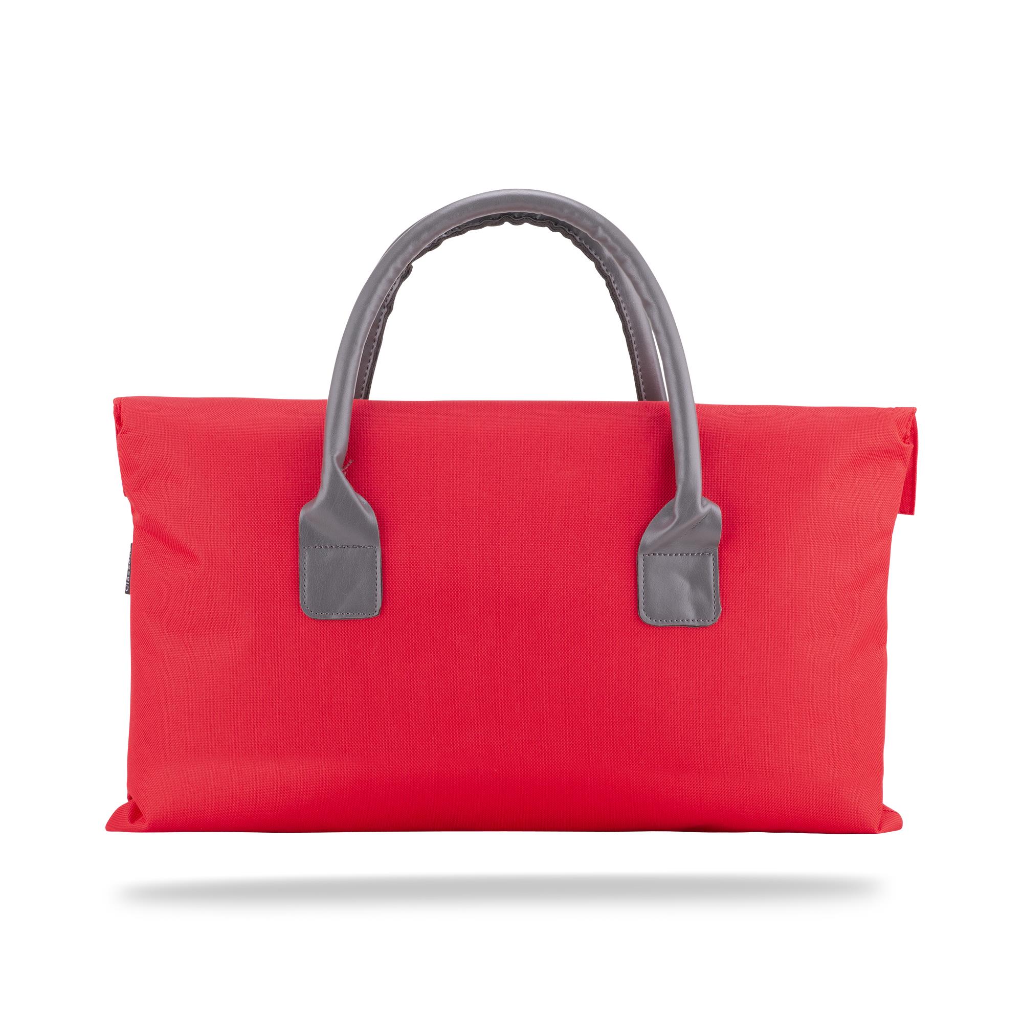 Classone BYN-EL002 WTXPro Su Geçirmez Kumaş 13-14 inch Bayan Laptop El Çantası- Tote Bag – Kırmızı