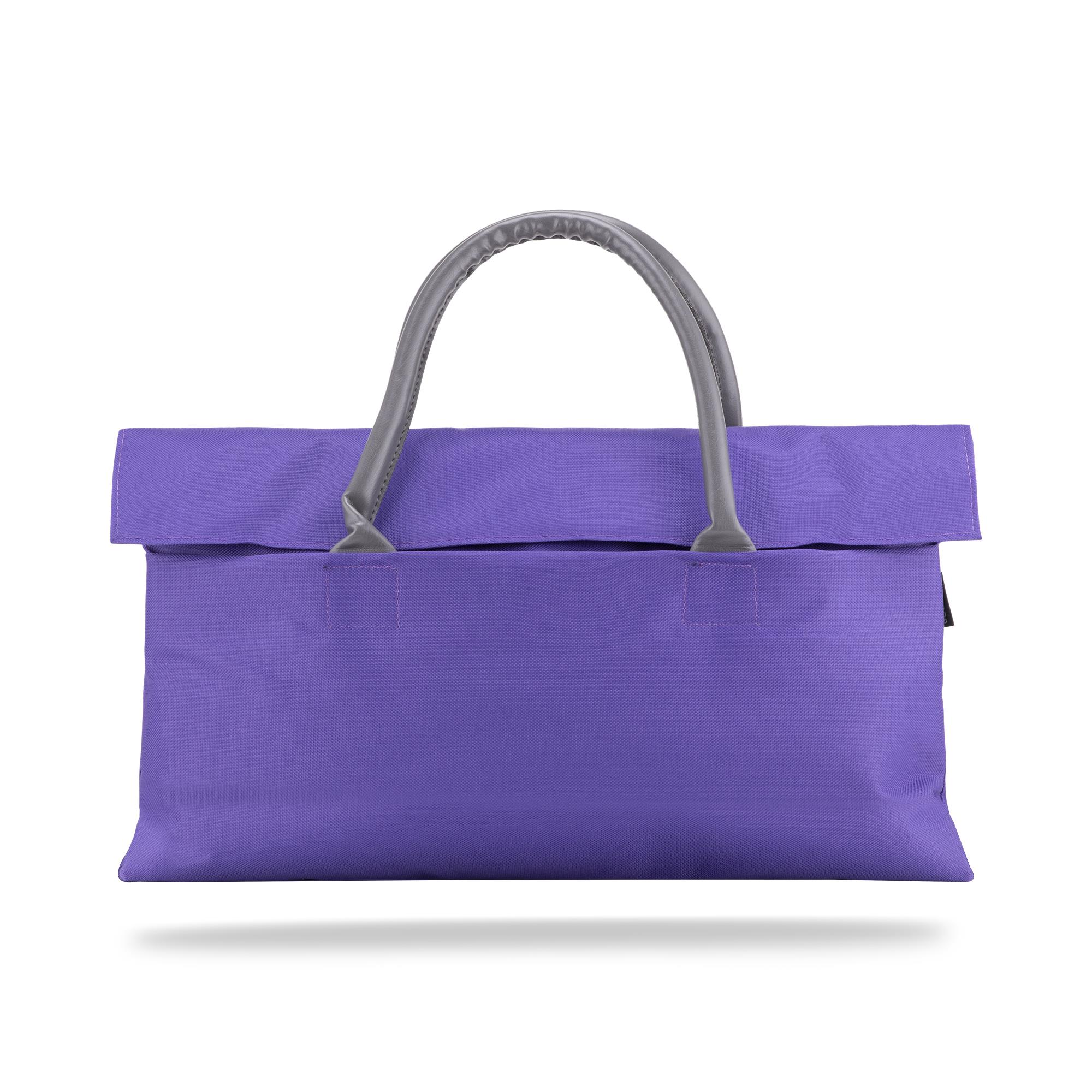 Classone BYN-EL003 WTXPro Su Geçirmez Kumaş 13-14 inch Bayan Laptop El Çantası- Tote Bag – Mor