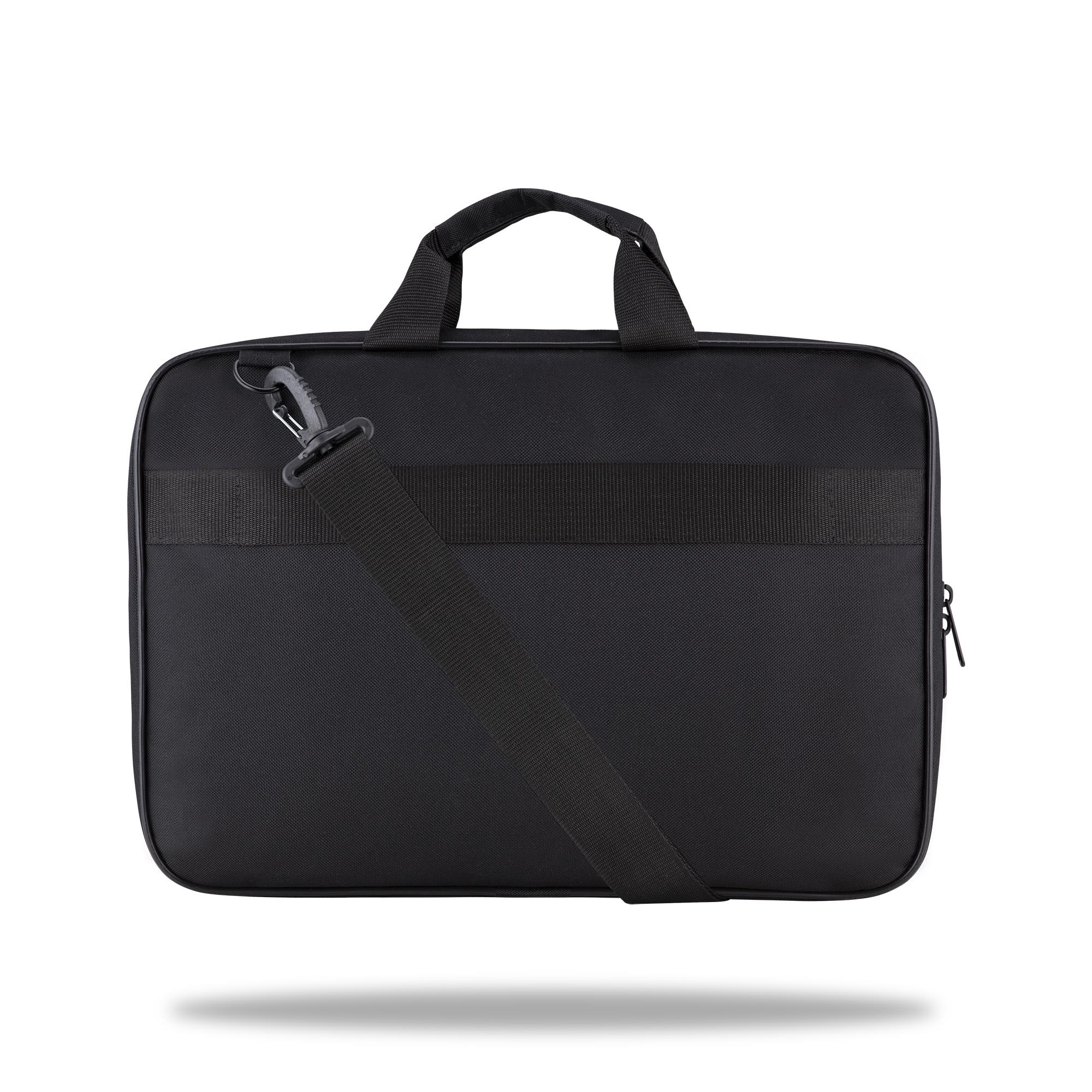 CLASSONE C100 15.6 inch Wtx Pro Su Geçirmez Kumaş Tam Açılır Laptop, Notebook Çantası – Siyah