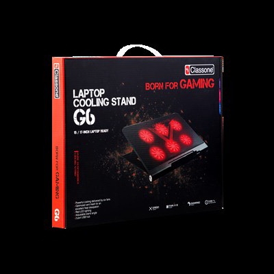 CLASSONE G6 GAMİNG NOTEBOOK SOGUTUCU, 14-17 İNCH,6 FAN, 2 USB, 4X STAND ÖZELLİĞİ