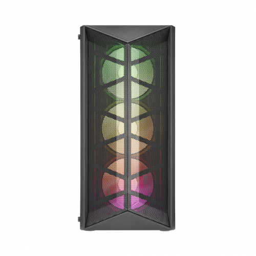 FSP CMT211A Mid Tower, 550W Siyah, Temperli Cam, RGB, ATX GAMING KASA