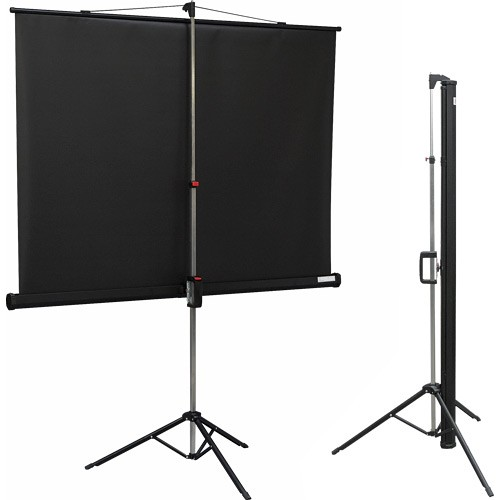 Codegen TX-24 TRIPOD PROJEKSİYON PERDESİ 240X200 (Arkası Siyah Fonlu - Taşınabilir Ayaklı Model)