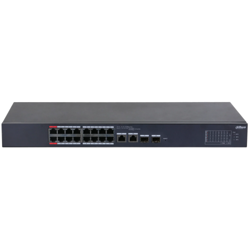DAHUA CS4218-16ET-135, 16Port, Megabit, PoE 135W, 2 Port SFP Gigabit Combo, Cloud Yönetilebilir, Switch