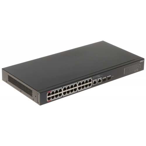DAHUA CS4226-24ET-240, 24Port, Megabit, PoE 240W, 2 Port SFP Gigabit Combo, Cloud Yönetilebilir, Switch