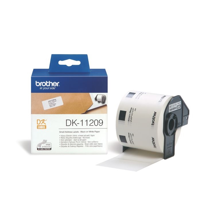 BROTHER P-TOUCH DK-11209 DK ETİKET KÜÇÜK ADRES ETİKETİ 62MM X 29MM 800 ADET
