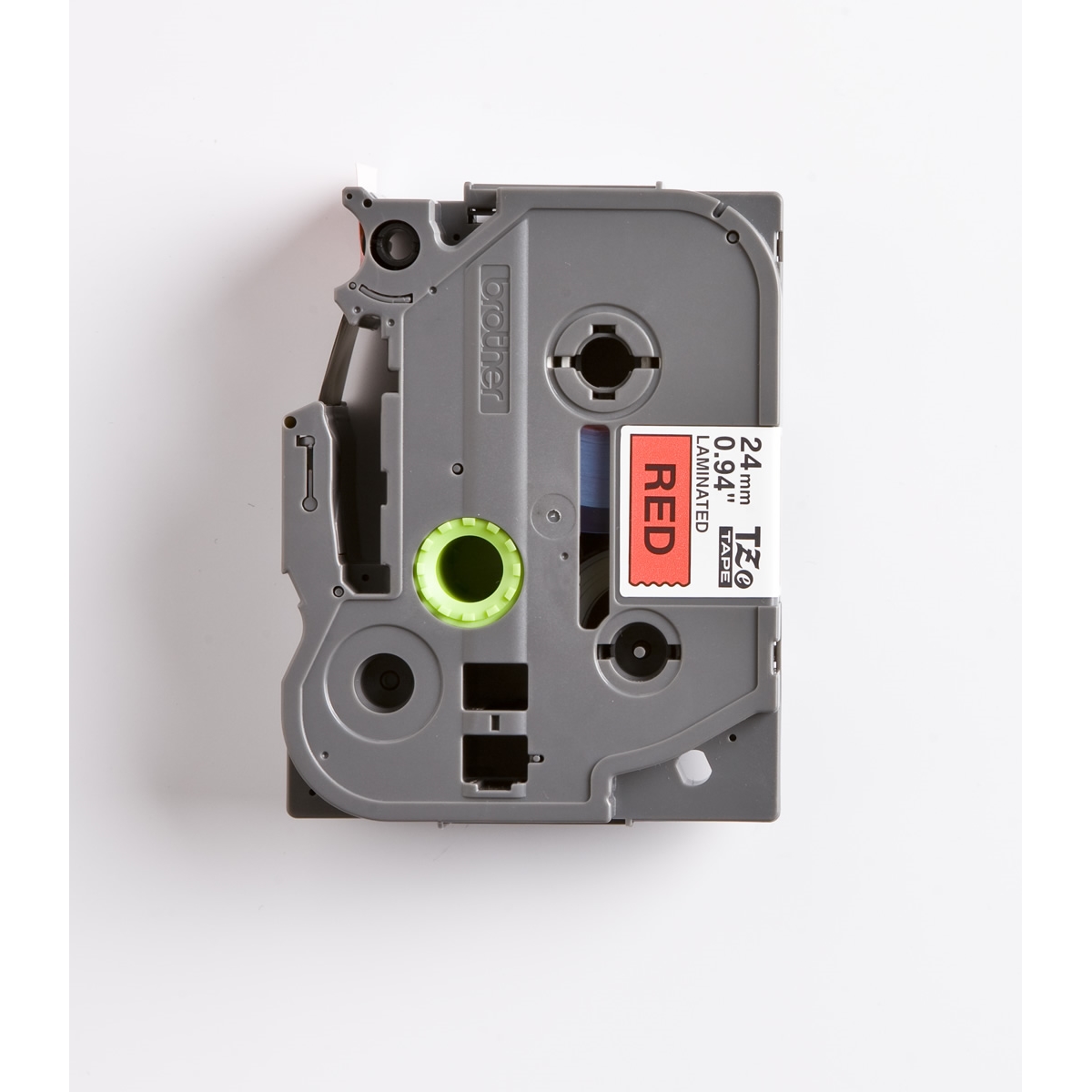 BROTHER P-TOUCH TZE-451 TZE-TAPE 24 MM KIRMIZI ÜZERİNE SİYAH LAMİNASYONLU ETİKET