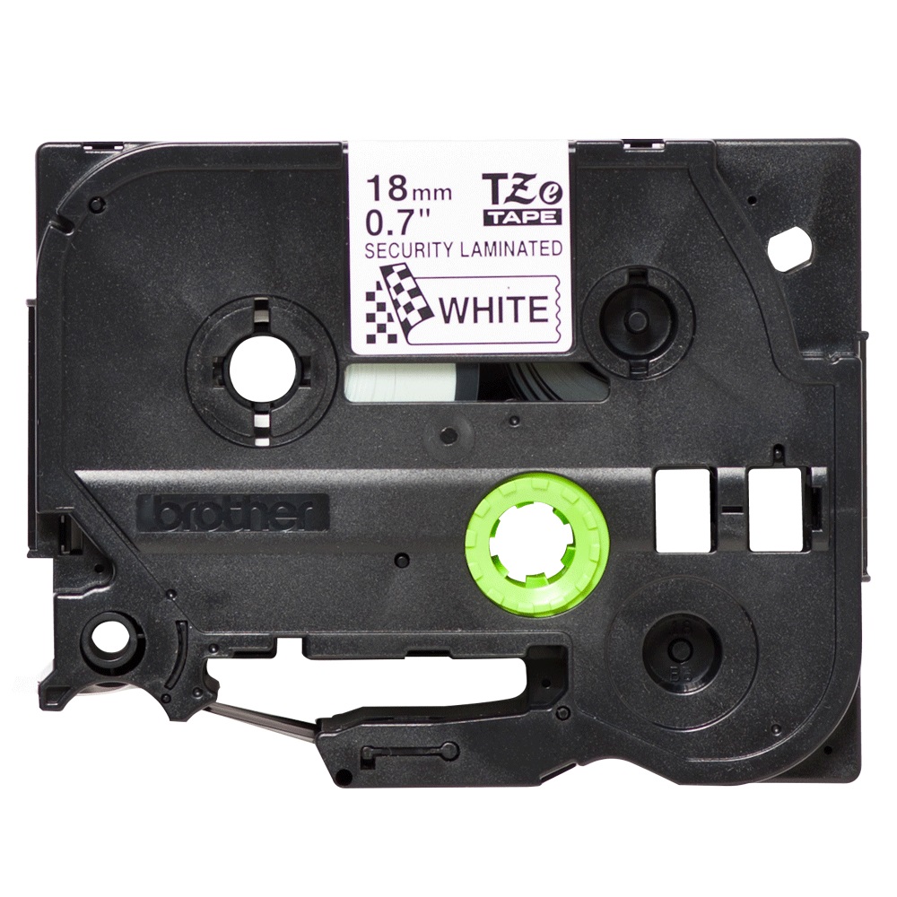 BROTHER P-TOUCH TZE-SE4 TZE-TAPE 18 MM İZ BIRAKAN GÜVENLİK ETİKETİ