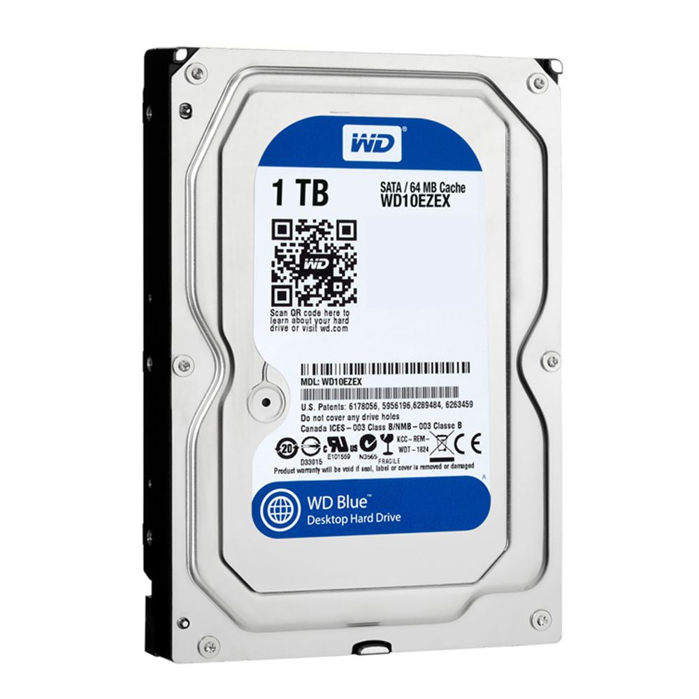 WD 1TB 3.5’’ 7200RPM 64MB SATA3 PC HARDDİSK BLUE WD10EZEX