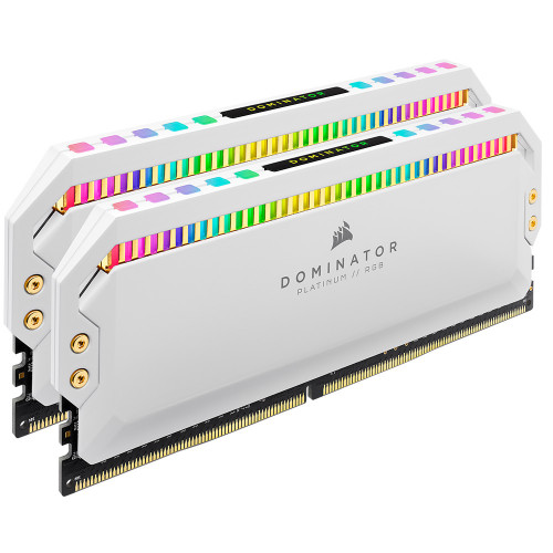 CORSAIR 16GB (2X 8GB) DDR4 3200MHZ CL16 DUAL KIT RGB PC RAM DOMINATOR PLATINUM CMT16GX4M2Z3200C16W BEYAZ
