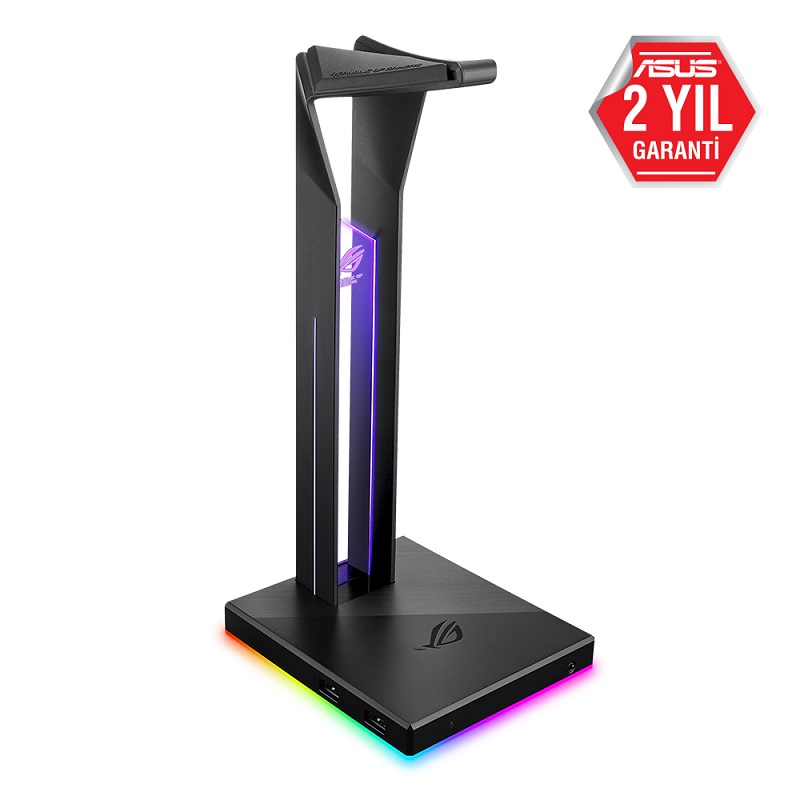 ASUS ROG THRONE 7.1 SURROUND SES ÇİFT USB 3.1 YUVASI VE AURA SYNC DESTEKLİ KULAKLIK STANDI