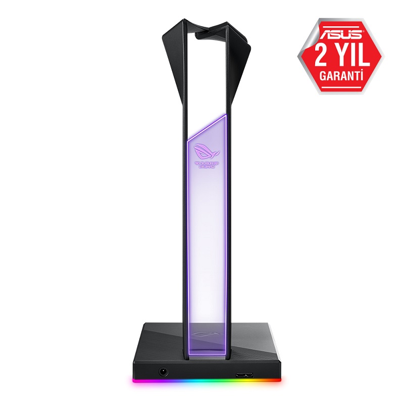 ASUS ROG THRONE 7.1 SURROUND SES ÇİFT USB 3.1 YUVASI VE AURA SYNC DESTEKLİ KULAKLIK STANDI