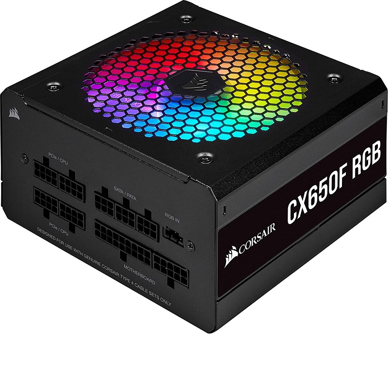 CORSAIR 650W 80+ BRONZE CP-9020217-EU CX650F TAM MODULER RGB POWER SUPPLY