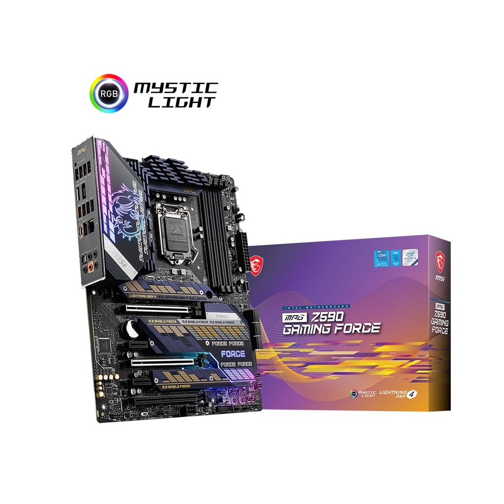 MSI MPG Z590 GAMING FORCE DDR4 M2 PCIE NVME HDMI-DP PCIE 16x v4.0 1200p ATX