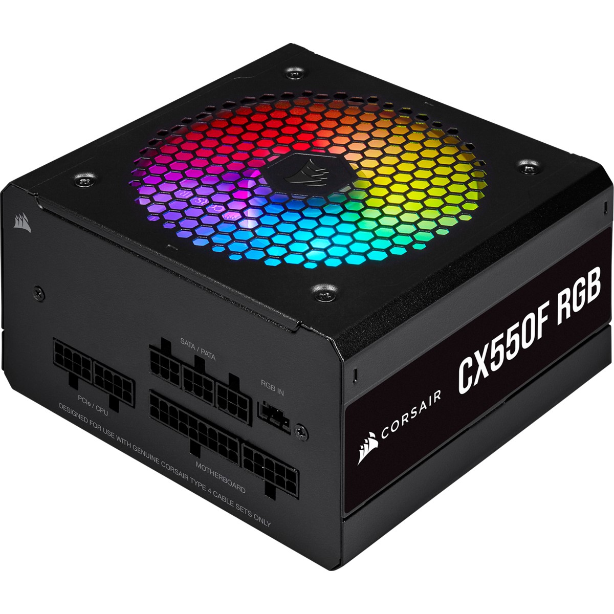 CORSAIR 650W 80+ BRONZE CX550F CP-9020216-EU TAM MODULER RGB POWER SUPPLY