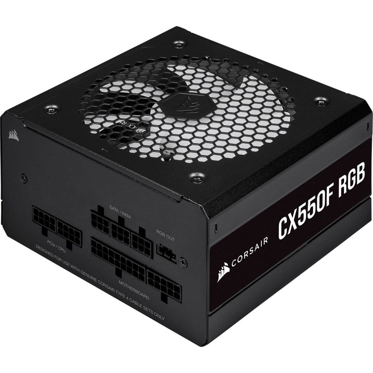 CORSAIR 650W 80+ BRONZE CX550F CP-9020216-EU TAM MODULER RGB POWER SUPPLY