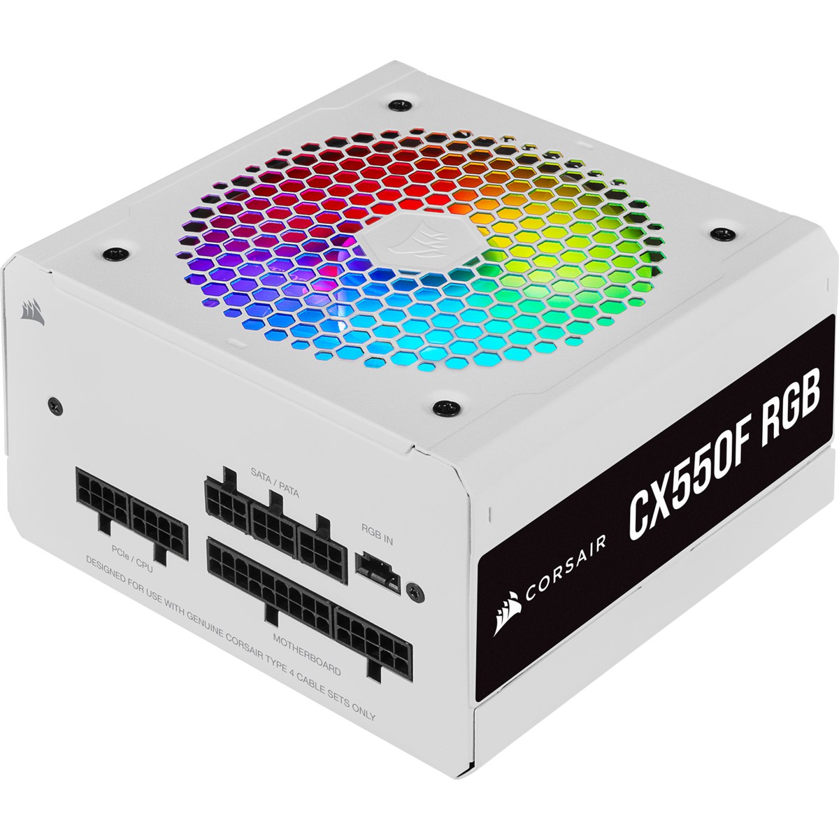 CORSAIR 550W 80+ BRONZE CX550F CP-9020225-EU Tam Modüler Power Supply Beyaz