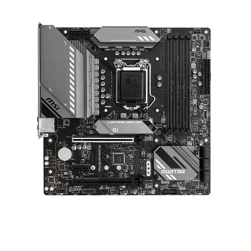 MSI MAG B560M MORTAR DDR4 M2 PCIE NVME HDMI-DP PCIE 16x v4.0 1200p mATX