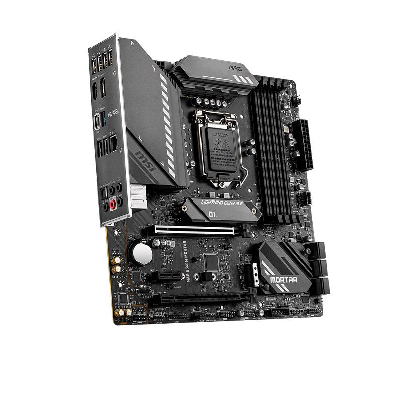 MSI MAG B560M MORTAR DDR4 M2 PCIE NVME HDMI-DP PCIE 16x v4.0 1200p mATX