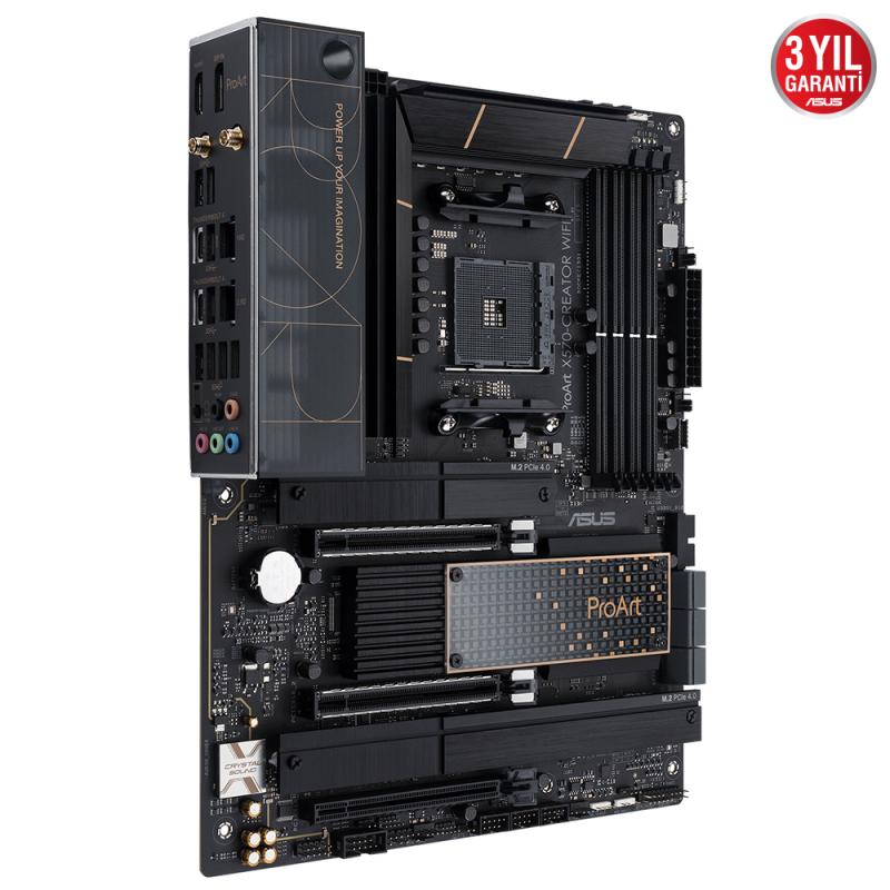 ASUS PROART X570-CREATOR WIFI HDMI-DP-THUNDERBOLD M2 PCIE NVME AM4 PCIE 16X v4.0