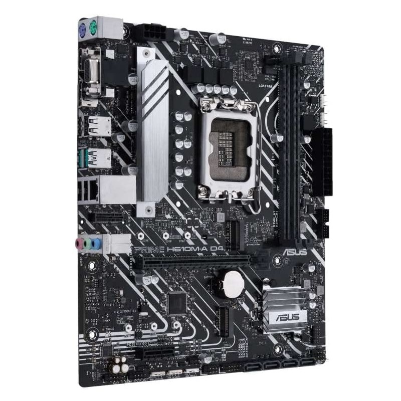 ASUS PRIME H610M-A D4-CSM HDMI-DP M2 NVME PCIE 16X v4.0 1700p mATX KURUMSAL ANAKART