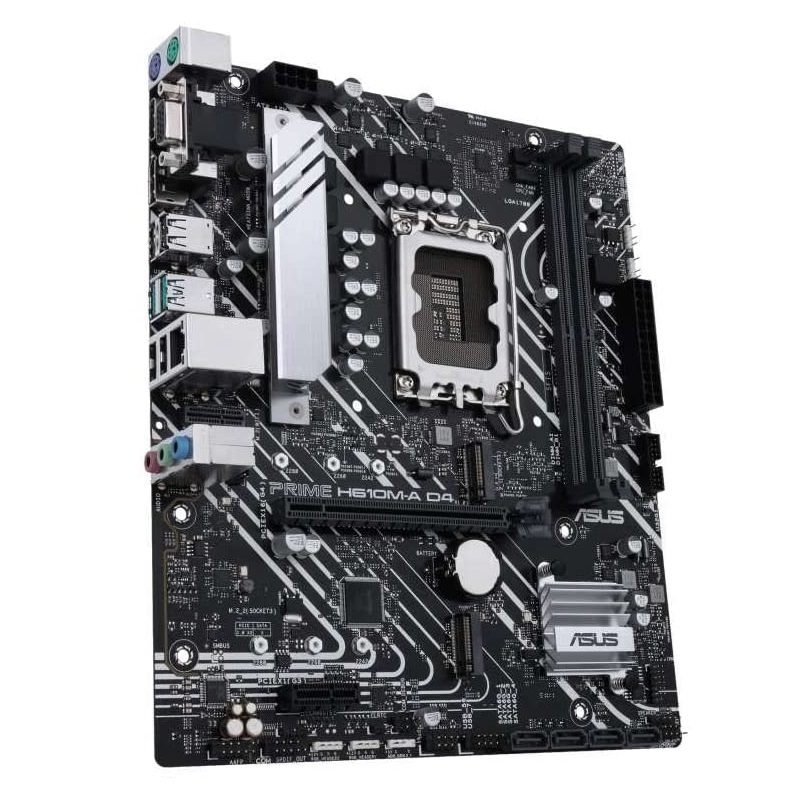 ASUS PRIME H610M-A D4-CSM HDMI-DP M2 NVME PCIE 16X v4.0 1700p mATX KURUMSAL ANAKART
