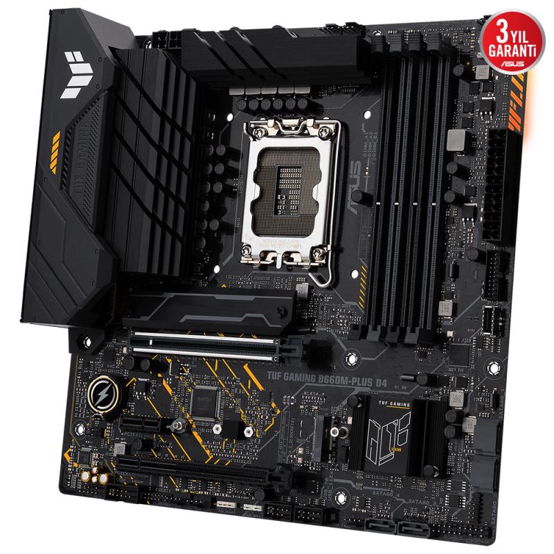 ASUS TUF GAMING B660M-PLUS D4 HDMI-DP M2 NVME PCIE 16X v4.0 1700p mATX