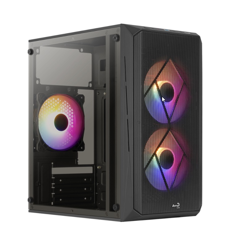 AEROCOOL CS-107 Gaming  Micro ATX/Mini ITX Siyah PC Kasası Powersız