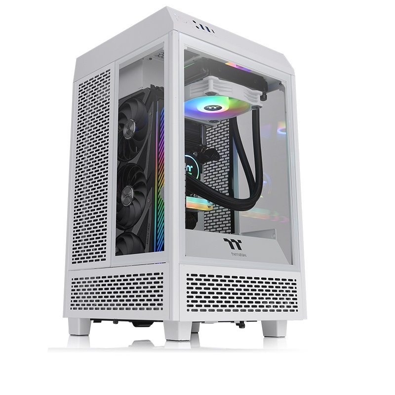 THERMALTAKE THE TOWER 100 Gaming mini ITX PC Kasası Beyaz CA-1R3-00S6WN-00