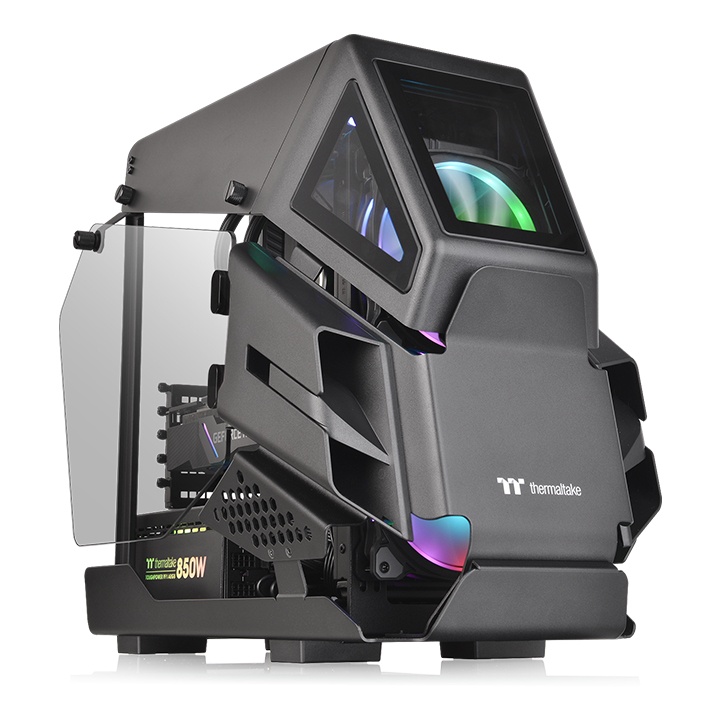 THERMALTAKE POWERSIZ AH T200 RGB GAMING PC KASASI mATX SİYAH