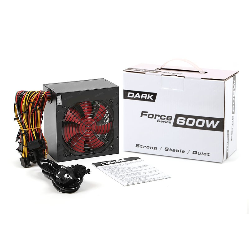 DARK FORCE 600W DKPS600S1 12CM FANLI POWER SUPPLY