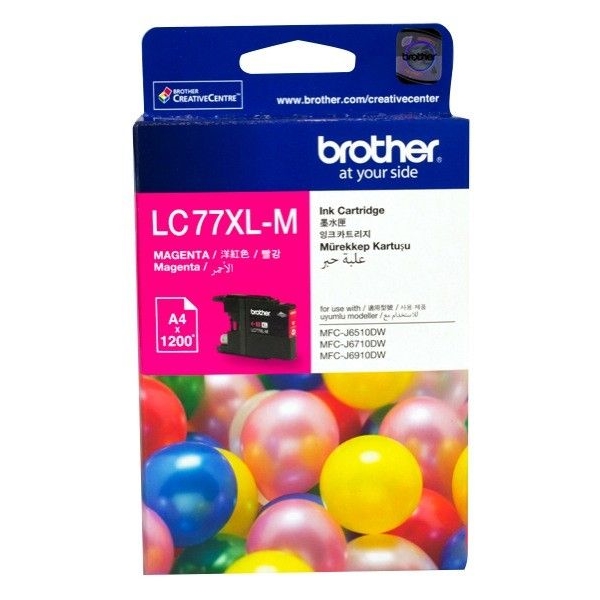 BROTHER Kırmızı Kartuş 1200 Sayfa LC77XLM