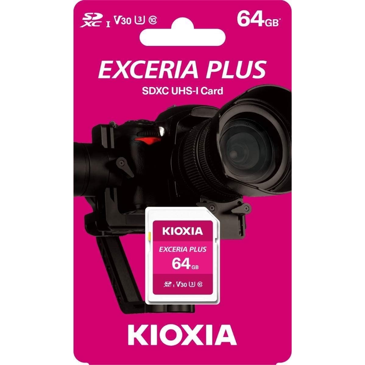 KIOXIA LNPL1M064GG4 64GB NormalSD EXCERIA PLUS C10 U3 V30 UHS1 R98 Hafıza kartı