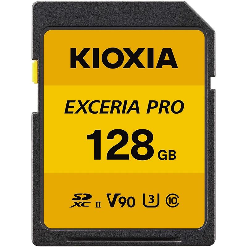 KIOXIA LNPR1Y128GG4 128GB SD EXCERIA PRO C10 U3 V90 UHS-II Hafıza kartı
