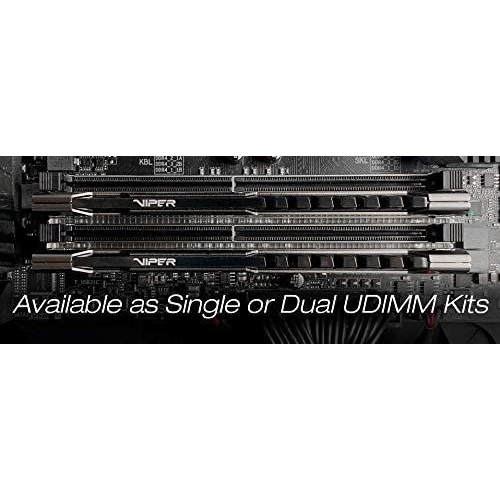 PATRIOT 16GB (2X 8GB) DDR4 CL16 DUAL KIT PC RAM VIPER STEEL PVS416G300C6K