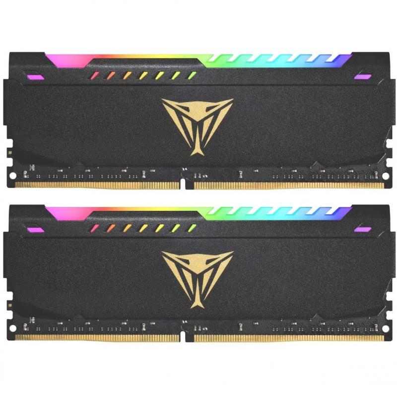 PATRIOT 16GB (2X 8GB) DDR4 3600MHz CL18 DUAL KIT RGB PC RAM VIPER DUAL PVSR416G360C0K
