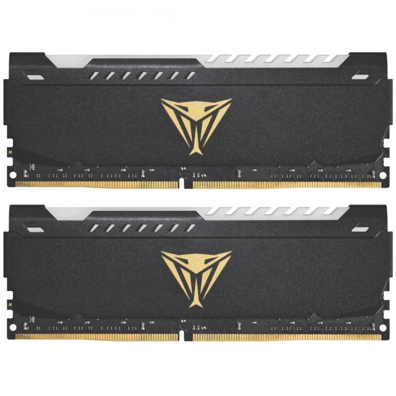 PATRIOT 16GB (2X 8GB) DDR4 3600MHz CL18 DUAL KIT RGB PC RAM VIPER DUAL PVSR416G360C0K
