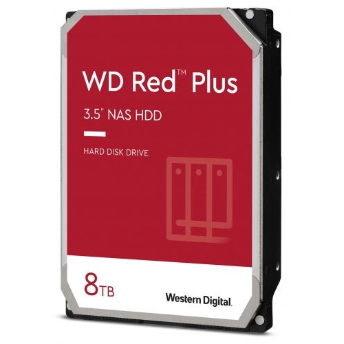 WD 8TB 3.5’’ RED PLUS WD80EFBX 256MB 7200RPM SATA-3 NAS DİSKİ